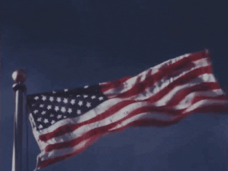 American Flag Waving Happy Fourth Of July GIF
