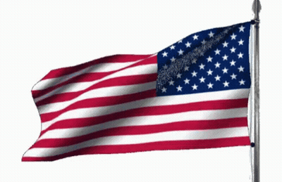 American Flag Waving In The Wind GIF