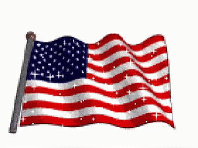 American Flag Waving In Wind GIF