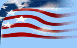 American Flag Waving Magnificently GIF