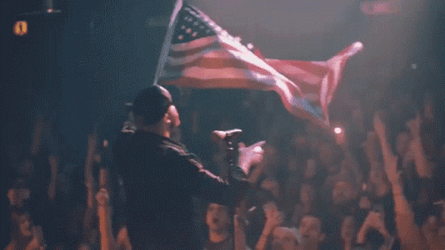 American Flag Waving Patriotism GIF