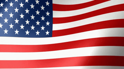 American Flag White Stars Close Up GIF