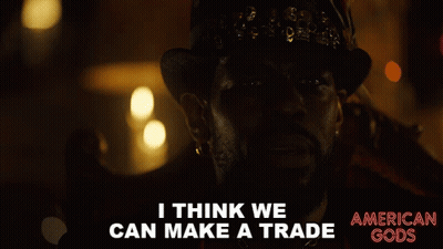 American Gods Ad Man In Hat GIF
