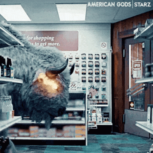 American Gods Bison Store Advertisement GIF