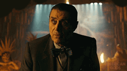 American Gods Mr Wednesday Hand On Chest GIF