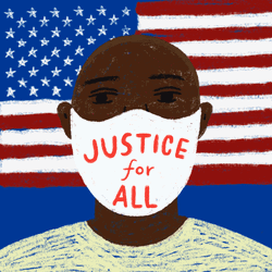 American Justice For All Mask GIF