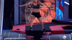American Ninja Warrior Barely Made It GIF