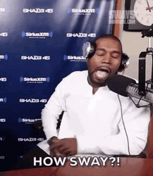 American Rapper Kanye West How Sway  GIF