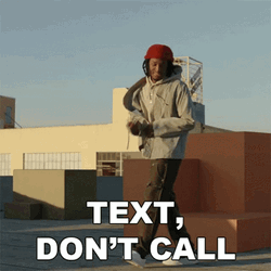 American Rapper Saba Don't Call Send Text Message GIF