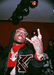 American Rappers Quavo Peace Out GIF