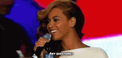 American Singer Beyonce Any Questions  GIF