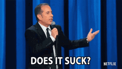American Stand Up Comedian Jerry Seinfeld This Sucks GIF