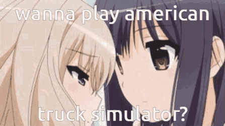 American Truck Simulator Anime Women GIF