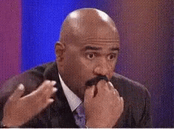 American TV Host Steve Harvey Shocked Shaking My Head Reaction GIF