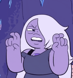 Amethyst's Fingers Making Gestures Because She Hates Hotdog GIF