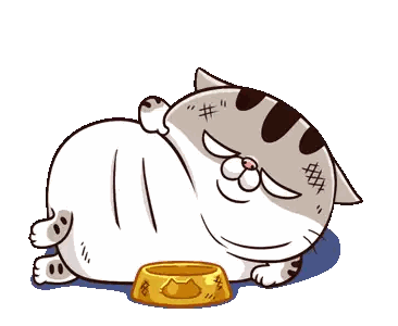 Ami Fat Cat Sticker