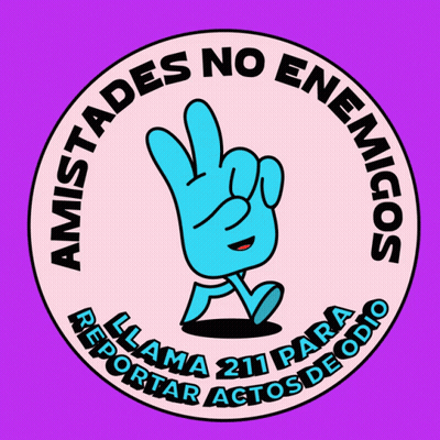 Amistades No Enemigos Sticker GIF