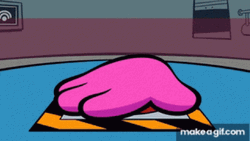 Among Us Character Emergency Button Purple  GIF
