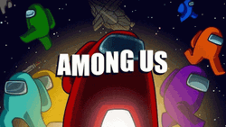 Among Us Character Poster GIF