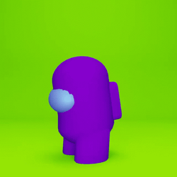 Among Us Character Purple Vibing GIF