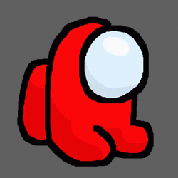 Among Us Character Sitting Transition GIF