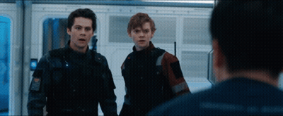 Among Us Characters Baz And Cray Standing In Room GIF