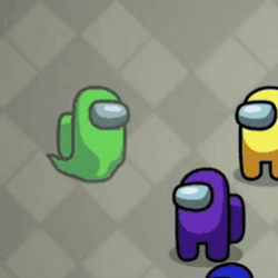 Among Us Green Ghost Kill Purple Player GIF
