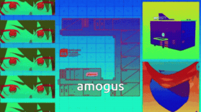 Among Us Video Game Collage