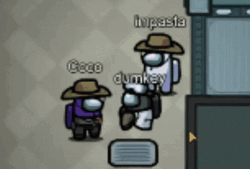 Among Us White Impostor Vent Kill GIF