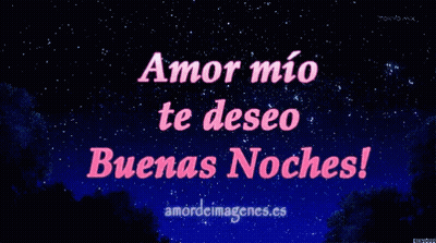 Amor Mio Te Deseo Buenas Noches On Blue GIF
