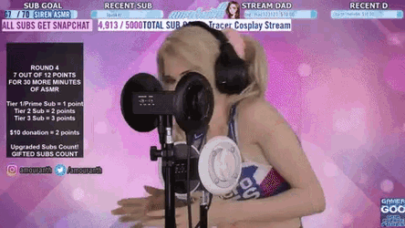 Amouranth Glitches GIF