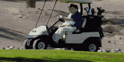 Amphibious Golf Cart In Golf Course