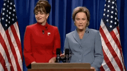 Amy Poehler And Tina Fey Nepotism Speech GIF