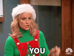 Amy Poehler Double Fingers Pointing At You GIF