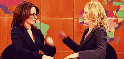 Amy Poehler Friendly Hand Sign