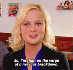 Amy Poehler Hyperventilating  GIF
