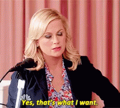 Amy Poehler I Want That  GIF