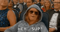 Amy Poehler Says Hey Sup GIF