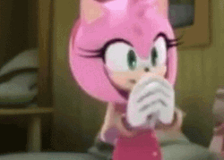 Amy Rose Charming Face GIF