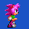 Amy Rose Running Happily GIF