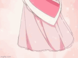 Amy Rose Wears Pink Dress GIF