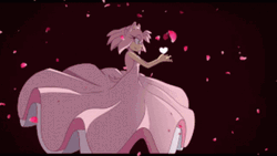 Amy Rose Wears Pink Dress GIF