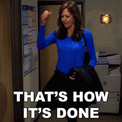 Amy Santiago Fist Pump Winning Meme GIF