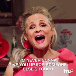 Amy Sedaris Singing Never Gonna Give You Up GIF
