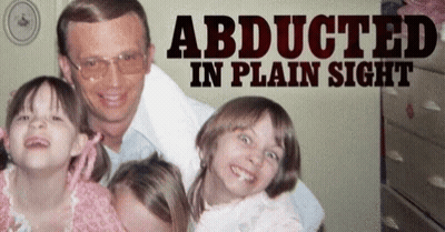 An Ad For Abducted In Plain Sight Shows A Man And Three Little Girls GIF