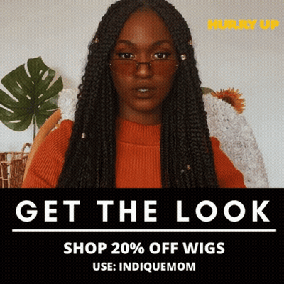 An Ad For Hurry Up Shows A Woman Wearing Glasses And Braids GIF