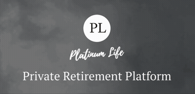 An Ad For Platinum Life Private Retirement Platform With A Picture Of An Eagle GIF