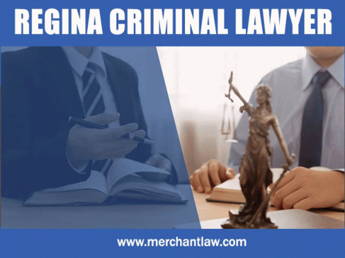 Regina Criminal Lawyer Ad With Lady Justice GIF