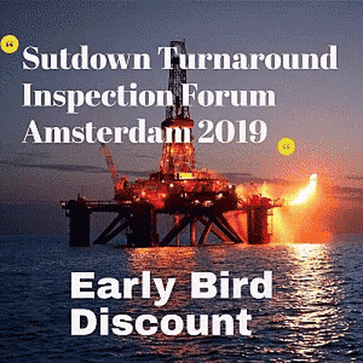 An Ad For The Sutdown Turnaround Inspection Forum Amsterdam 2019 GIF