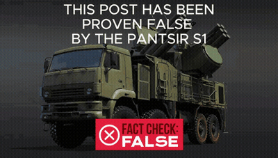 An Advertisement For A Military Vehicle That Has Been Proven False By The Pantsir S1 GIF